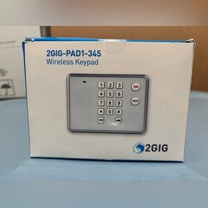 2GIG PAD1-345 Wireless Alarm Keypad – Home Security System – New Open Box